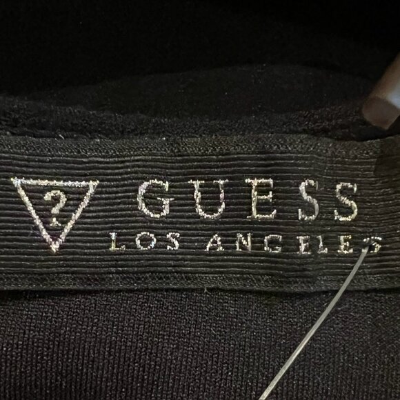 Guess Los Angeles Black White Colorblock Bodycon Sleeveless Asymetric‎ Dress 12 - Picture 5 of 7